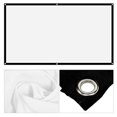 Imagem de GOWENIC Tela de Projeção Branca 16:9 para Filme de Acampamento Ao Ar Livre, Leve e Durável, Fácil de Desligar (#15)