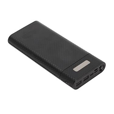 Imagem de SUNGOOYUE Case DIY Power Bank, Capacidade de Bateria 8x18650, Saída USB Dupla, Display LCD, ABS Preto, Carga Rápida 10W, Tipo C e Micro Entrada