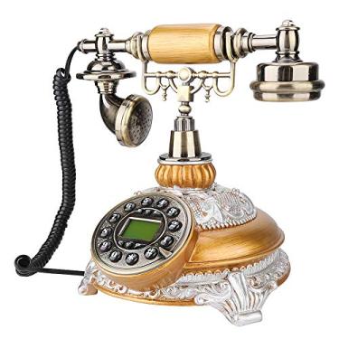 Imagem de Generic Telefone para Escritório Doméstico, MS-8327B Telefone de Mesa Fixo Estilo retrô da UE Com Identificador de Chamadas Automático, Material de Resina, de Mesa Vintage para Escritório Doméstico