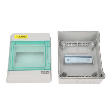 Imagem de LiebeWH Caixa de Disjuntor de 6 Vias, Gabinete de Cobre PC ABS, IP66 à Prova d'água, Solução Confiável para Sistemas Solares e Carregamento de Veículos Elétricos