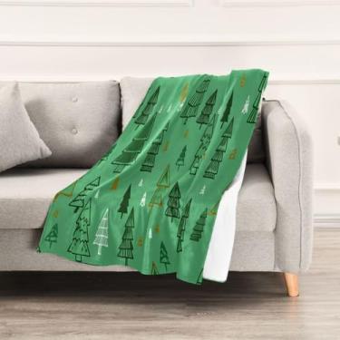 Imagem de Wassud Cobertores e mantas de Natal 152,4 x 228,6 cm, cobertor verde para sofá, cadeira, decoração de casa