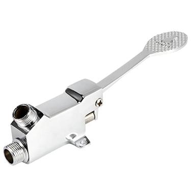 Imagem de HEEPDD Válvula de Pedal para Montagem Em Piso Com Rosca G1/2, Latão, Controle Mãos-livres, Design Sanitário, Ideal para Hospitais e Laboratórios Válvula de Pedal para Montagem Em Piso Com Rosca