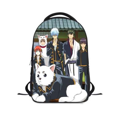 Imagem de Mochila escolar infantil Gintamas Impressa em 3D Oxford 24x12x30cm