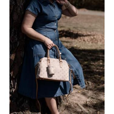 Imagem de Bolsa Elegância Urbana Monograma Atemporal Chenson - Bege 3485419
