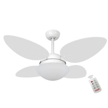 Imagem de Ventilador Volare Petalo Quad Branco 127v E Controle Remoto