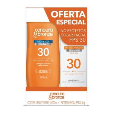 Imagem de Kit Protetor Solar Cenoura e Bronze Corpo FPS 30 + Facial - Cenoura & 