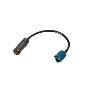 Imagem de SZSAUTO Fakra Z fêmea para soquete DIN cabo adaptador de antena de rádio de carro 15 cm / 6 polegadas veículo estéreo FM AM cabo de extensão de antena de rádio para carro estéreo unidade de cabeça de
