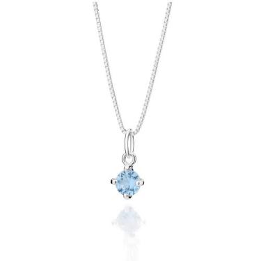 Imagem de Gargantilha Veneziana Prata 925com Zircônia Rommanel 830149 Cor:Prata,