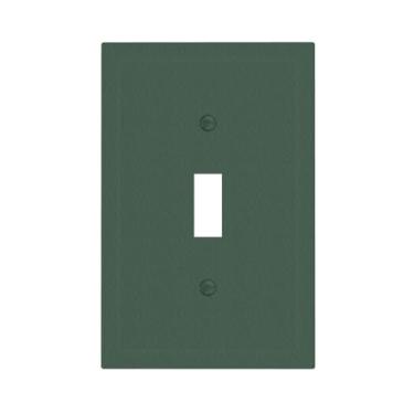 Imagem de WUYOCHA Placa decorativa para interruptor de luz, verde escuro, 1 gang, placas de parede com botão único para tomadas elétricas, capas de placa frontal para quarto, cozinha, decoração de casa