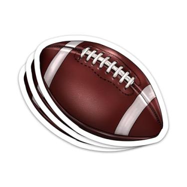 Imagem de Adesivo de futebol esportivo 3 peças para amantes de futebol esportivo inspirador fãs de apoio à prova d'água adesivos de vinil para laptop garrafa de água copo capacete decalques presentes para