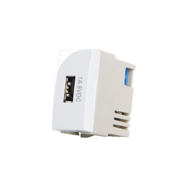 Imagem de Módulo Tomada Carregador Usb-a Margirius Sleek 1a 5w Branco