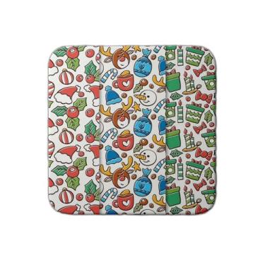 Imagem de Ladrilho Decorativo de Cerâmica Com Estampa Padrão de Natal