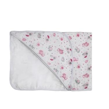 Imagem de Toalha com Capuz Bebê Infantil Menina Menino, 100% Algodão, 80x80cm, Fio 30.1 Penteado, (BABYFANTE)