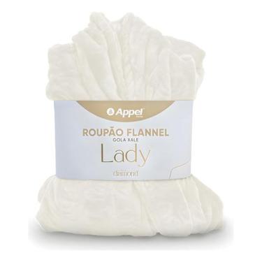 Imagem de Roupão Banho Adulto Unissex Microfibra Flannel Toque Macio - Appel, Br