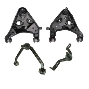 Imagem de TRQ Braço de controle dianteiro com conjunto de junta esférica dianteiro motorista e lado do passageiro superior e inferior compatível com 99-01 B2500 99-07 B3000 98-09 B4000 95-01 Explorer 01-03