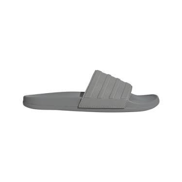Imagem de adidas Tênis adulto unissex Adilette Comfort Slide, Cinza maciço/cinza sólido/cinza sólido, 17 Women/16 Men