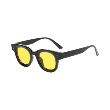 Imagem de Óculos De Sol Femininos Retrô Com Armação Oval Para Caminhada, Antirre