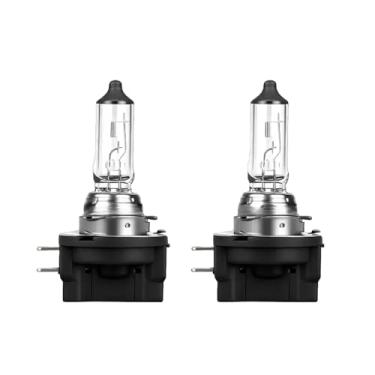 Imagem de Lâmpadas Halógenas H11 com Homologação – 12V 60W Lâmpadas de Farol de Carro H11, Luz Branca 6500K, Alta Resistência ao Calor & à Vibração, Plug & Play – Conjunto com 2 peças