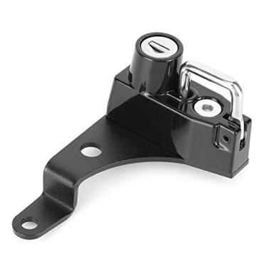 Imagem de Acouto Kit Anti-roubo de Bloqueio de Capacete de Motocicleta SV650 - Portátil e Bloqueio de Capacete Com 2 Chaves, Fácil Instalação No Lado Esquerdo, Liga de Alumínio, Cor Preta - Segurança Perfeita