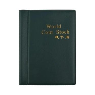 Imagem de Álbum De Moedas Com 120 Bolsos Mini Organizador De Moedas Para Colecio