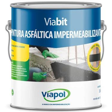 Imagem de Pintura Asfáltica Viabit Galão 3,6 Litros Viapol