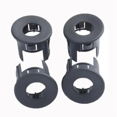 Imagem de Sensor de assistência de estacionamento de para-choque traseiro moldura de plástico preto OEM 25844782 (Cor: 4 peças)