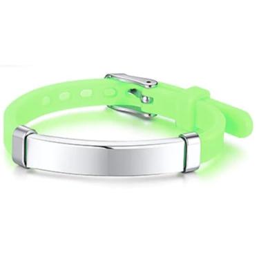 Imagem de Pulseira de Identificação Infantil Personalizada (verde)