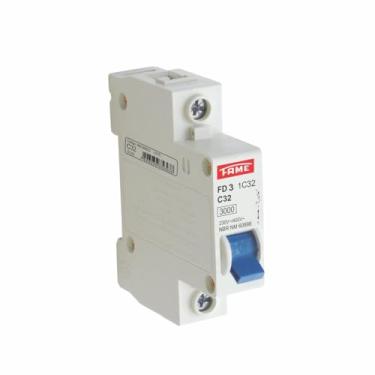 Imagem de Disjuntor DIN FD 3KA - Monopolar 1P 32A Condutor 6mm curva C – FAME