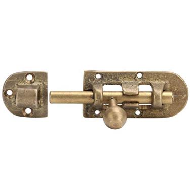 Imagem de GLOGLOW Trava de Porta de Bronze, Parafusos de Janela Antigos Vintage, Trava Deslizante Com Tensão Pesada, para Acessórios de Hardware de Porta de Madeira