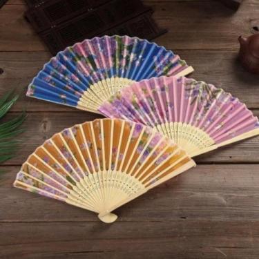 Imagem de Leque Madeira Oriental Dança Kung Fu Tai Chi Chuan Sortido - Art House