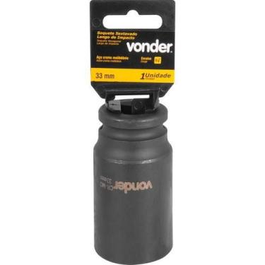 Imagem de Soquete Sextavado Impacto Longo 3/4" 33mm Aço Cromo Vonder