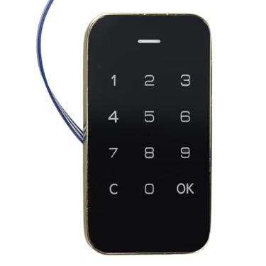 Imagem de Fechadura eletrônica de gabinete, com tela sensível ao toque, codificada, inteligente, sem chave, fechadura de gaveta com senha para arquivo de caixa de correio