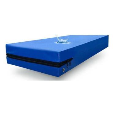Imagem de Capa Colchão Hospitalar Solteiro + Fronha Impermeável - SW Capas, Azul