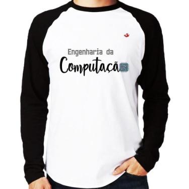 Imagem de Camiseta Raglan Engenharia da Computação Manga Longa - Foca na Moda, B