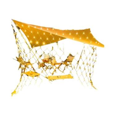 Imagem de Guirlandas De Natal LED Grandes 3mx2m 2mx2m 1.5mX1.5m Cortina De Luz E