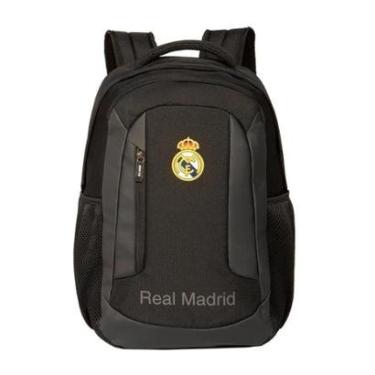 Imagem de Mochila Esportiva Escolar Futebol Trabalho Real Madri 16699 Oficial-Unissex