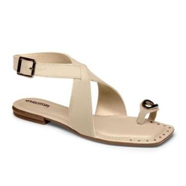 Imagem de Sandalia Rasteira Feminina Mississipi Moda Casual Chic Tiras Ref: Mf324-Feminino