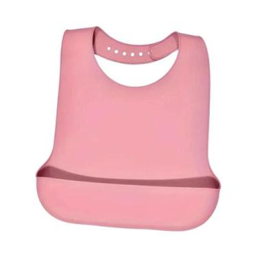 Imagem de Babador Grande De Silicone Impermeável Para Idosos, Grau Alimentício, 