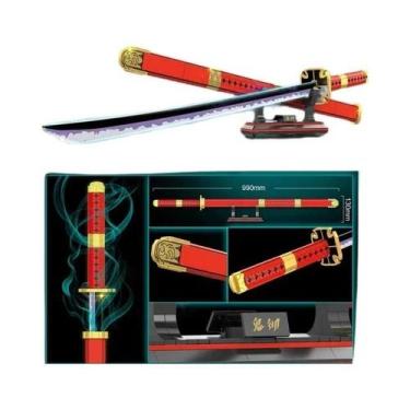 Imagem de Espada Samurai, Lâmina Ninja, Katana, Faca Borboleta, Blocos De Montar
