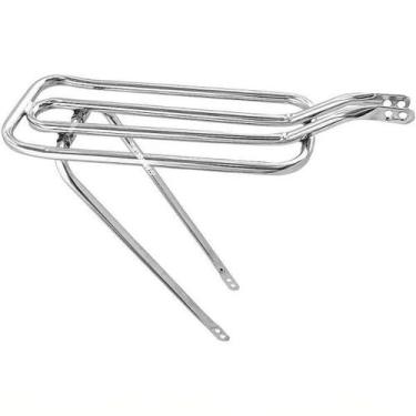 Imagem de Bagageiro Garupa Bike Aro 26 Tubo Grosso Articulado Cromado - DNZ