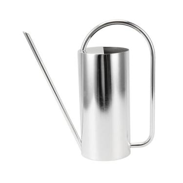 Imagem de Generic Regador de Plantas Elegante Pote de Aço Inoxidável para Jardinagem Interna e Externa Capacidade de 1500ml (Prata)