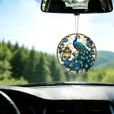 Imagem de Acrílico colorido, apanhador de sol, decoração de janela suspensa de coruja, arte de parede de arco-íris, para sala de estar, quarto, varanda, interior e exterior, jardim, enfeites de Natal 19 x 19 cm