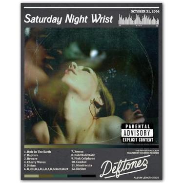 Imagem de ZUKIY Sábado à Noite Pulso Deftones Dreamscape - Pôster Rock Arte de Parede 20 x 25 Sem Moldura - Decoração Inspirada em Banda de Metal para Quarto Estúdio Escritório - Impressão em Estilo Tapeçaria