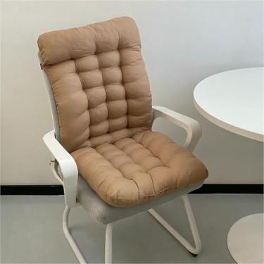 Imagem de Almofadas supermacias para cadeiras de escritório, almofadas de assento de peça única com encosto, almofada macia para encosto e assento com tiras antiderrapantes