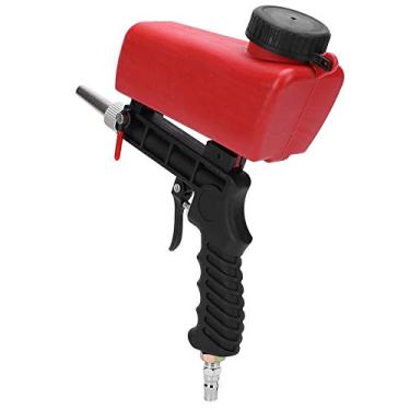 Imagem de Cosiki Máquina Pneumática de Jateamento de Areia Industrial Portátil Portátil para Remoção de Ferrugem de Metal Gatilho de Pressão de Ar de 1,4 Polegadas para Projetos DIY