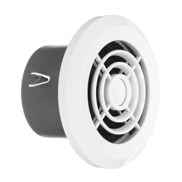 Imagem de PATIKIL Capa de saída de ar redonda de 7 cm, capas de ventilação de teto com difusor de ar ABS com tela de malha integrada para ventilação de sala de estar em casa, cozinha, escritório, preto/branco