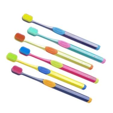 Imagem de Escova de dentes com cerdas ultra suaves 5500, higiene bucal suave, adequada para adultos com gengivas sensíveis. (Verde limão)