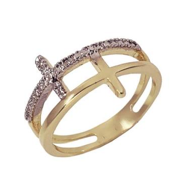 Imagem de Anel Duas Cruzes - Cod 737 F - Carlitos Joias, 26