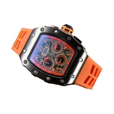 Imagem de Relógio De Pulso Esportivo Multifuncional De Quartzo Tipo Barril Com T