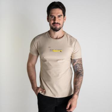 Imagem de Camiseta Acostamento New Trade And Mark Bege-Masculino